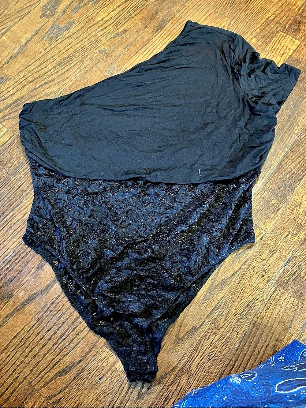 Fashion Nova Black Lace Bodysuit
